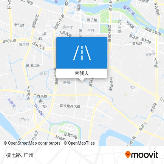 横七路地图
