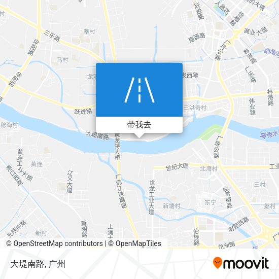 大堤南路地图
