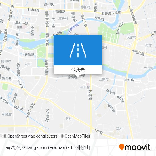 荷岳路地图