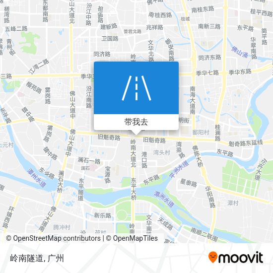 岭南隧道地图