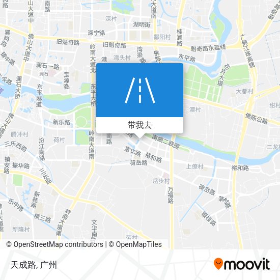 天成路地图