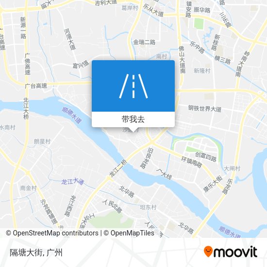 隔塘大街地图