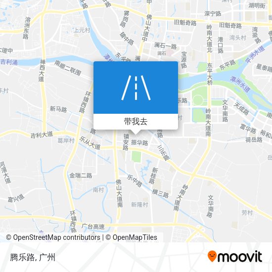 腾乐路地图