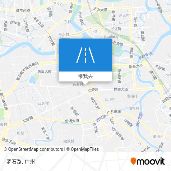 罗石路地图