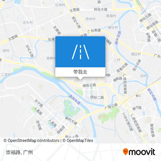 崇福路地图