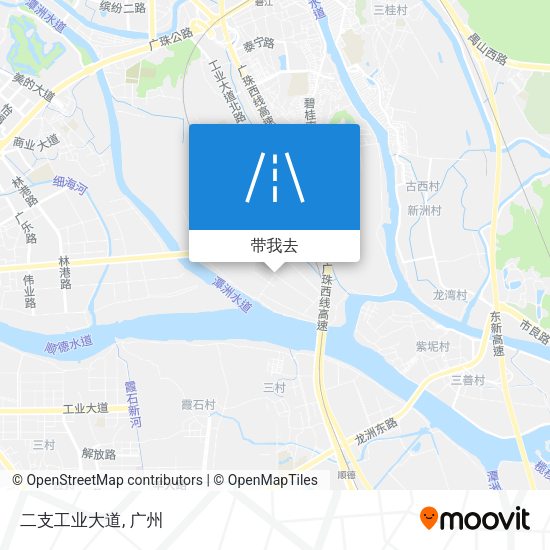 二支工业大道地图