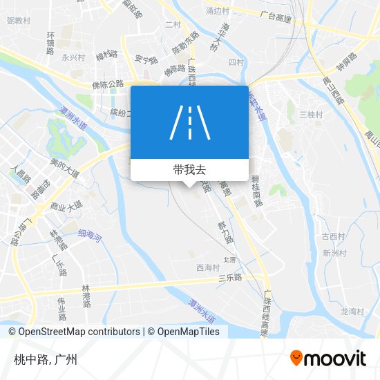桃中路地图