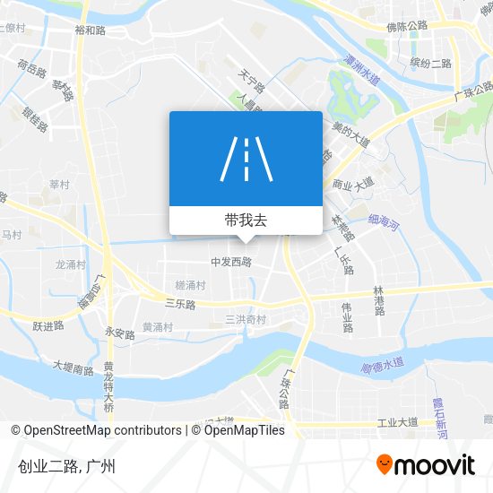 创业二路地图