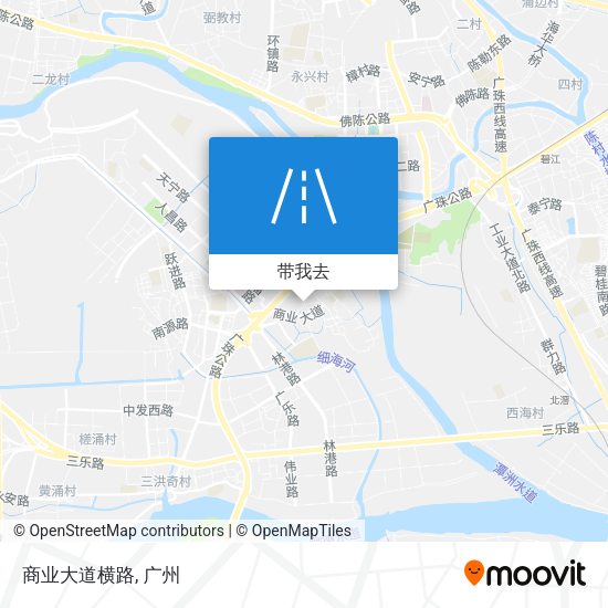 商业大道横路地图