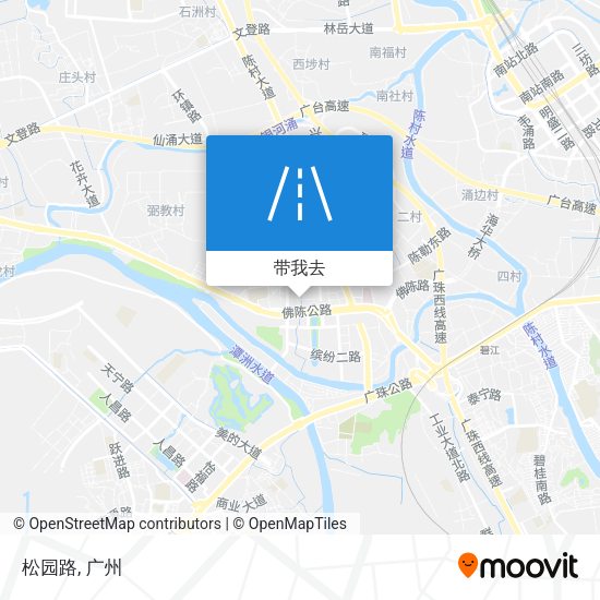 松园路地图