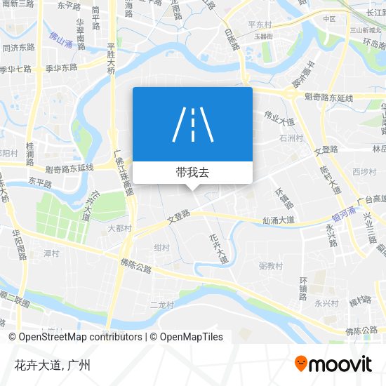 花卉大道地图