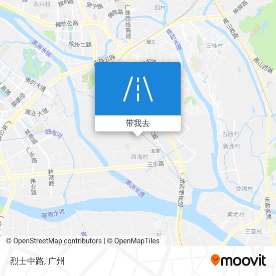 烈士中路地图