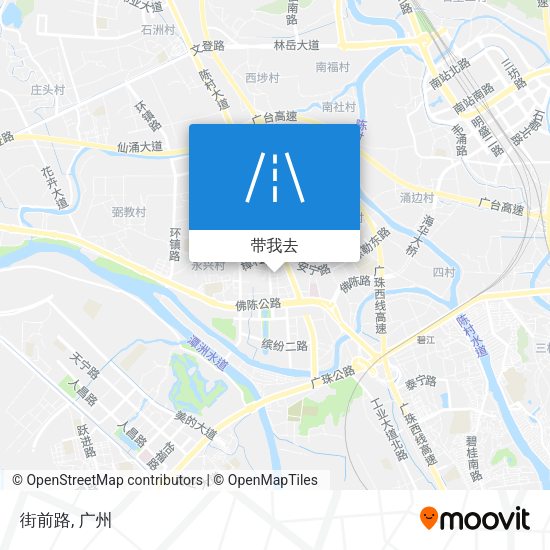 街前路地图