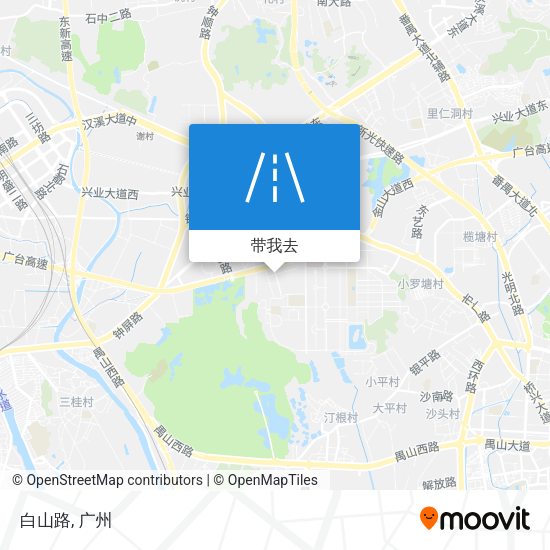 白山路地图
