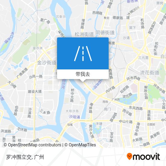 罗冲围立交地图