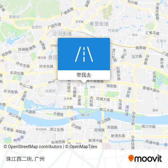 珠江西二街地图