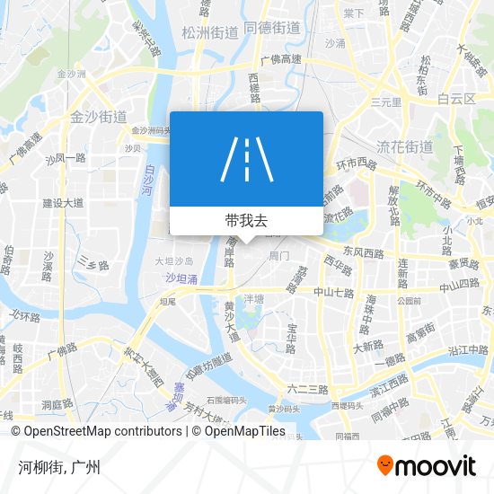 河柳街地图