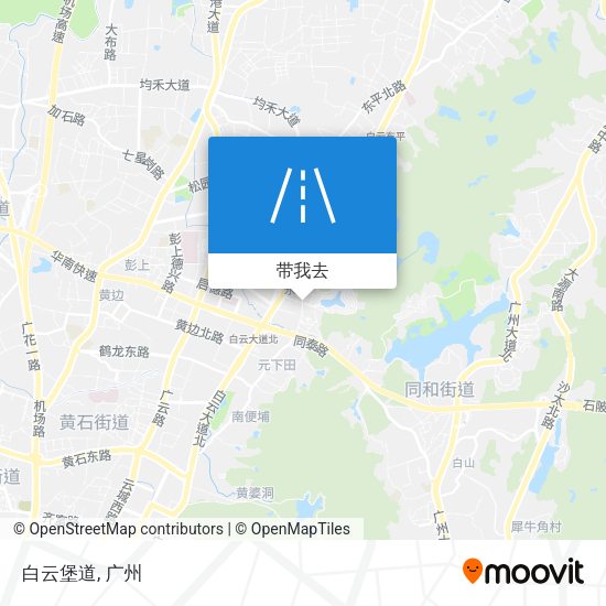 白云堡道地图