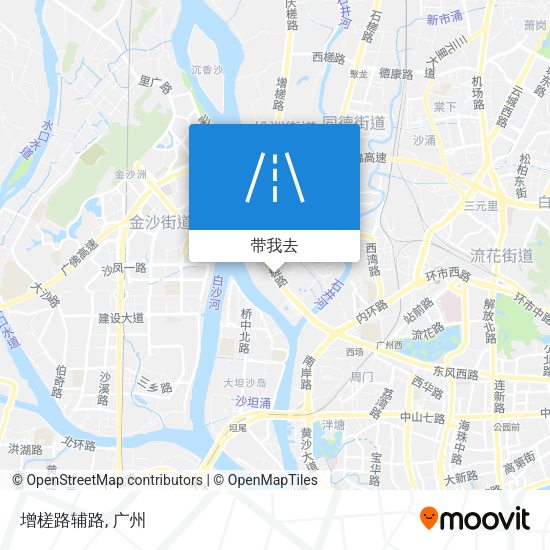 增槎路辅路地图