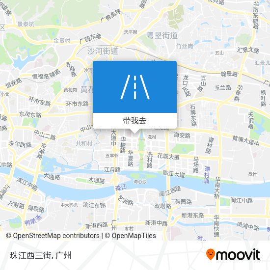 珠江西三街地图