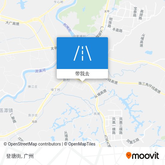 登塘街地图