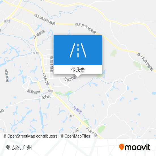 粤芯路地图