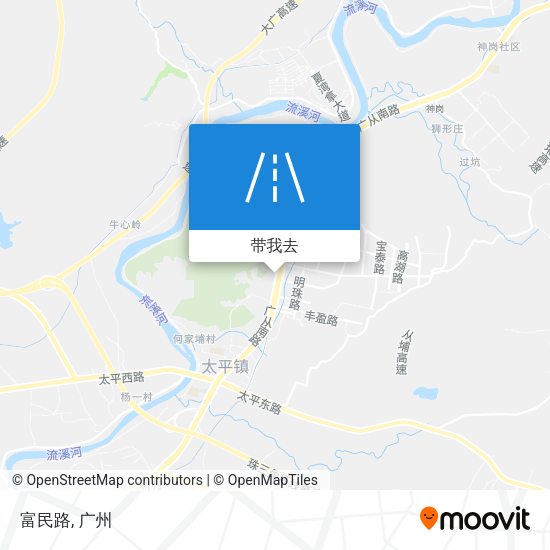 富民路地图