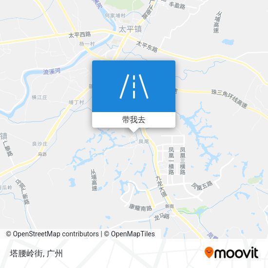 塔腰岭街地图