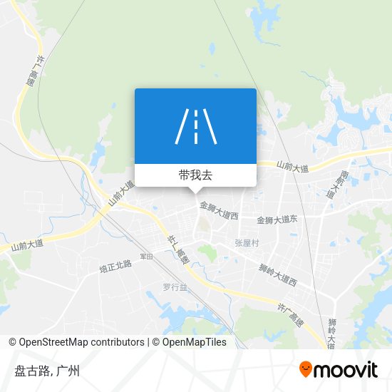 盘古路地图