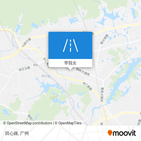 田心路地图