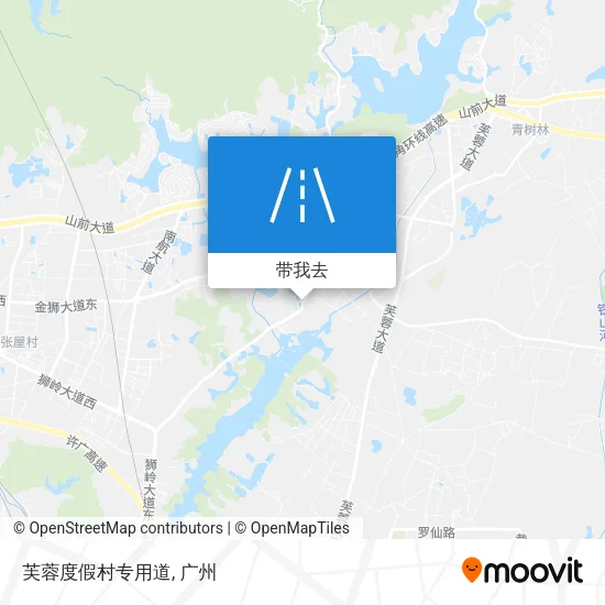 芙蓉度假村专用道地图