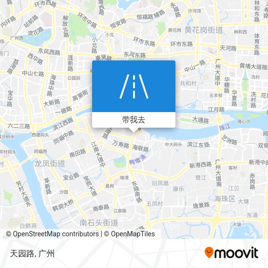 天园路地图
