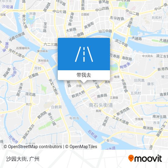 沙园大街地图