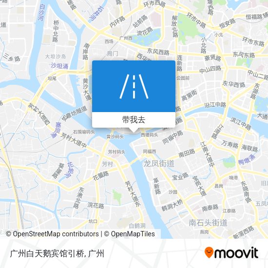 广州白天鹅宾馆引桥地图