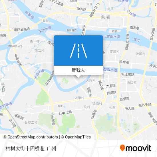 桔树大街十四横巷地图