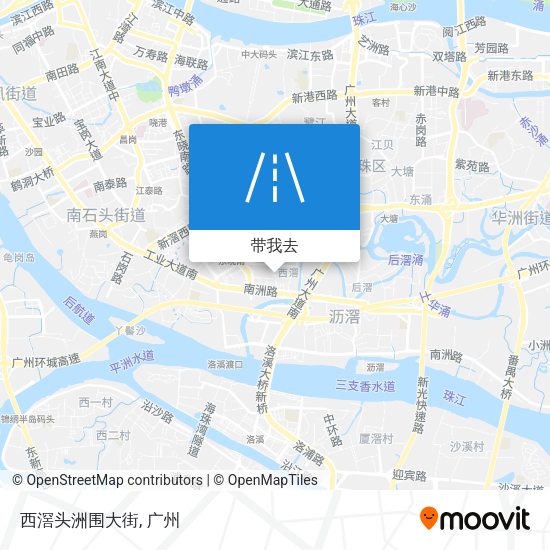 西滘头洲围大街地图