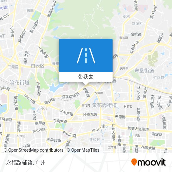 永福路辅路地图