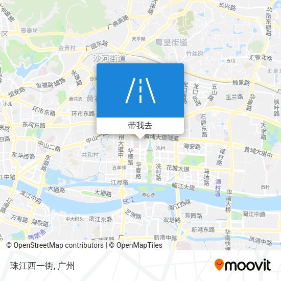珠江西一街地图