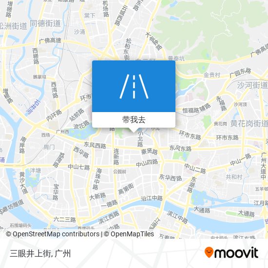 三眼井上街地图