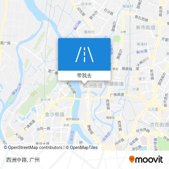 西洲中路地图