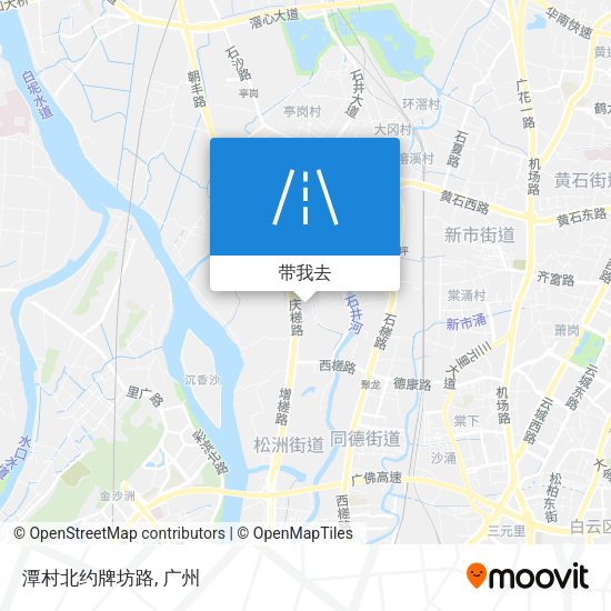 潭村北约牌坊路地图
