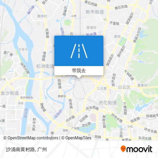 沙涌南黄村路地图