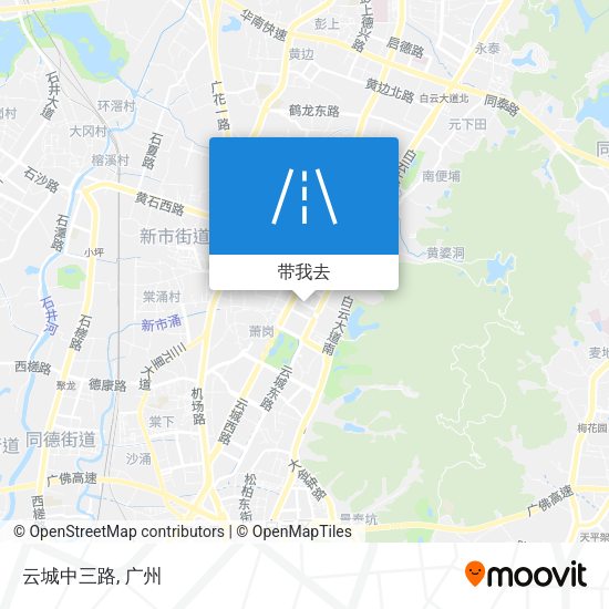 云城中三路地图