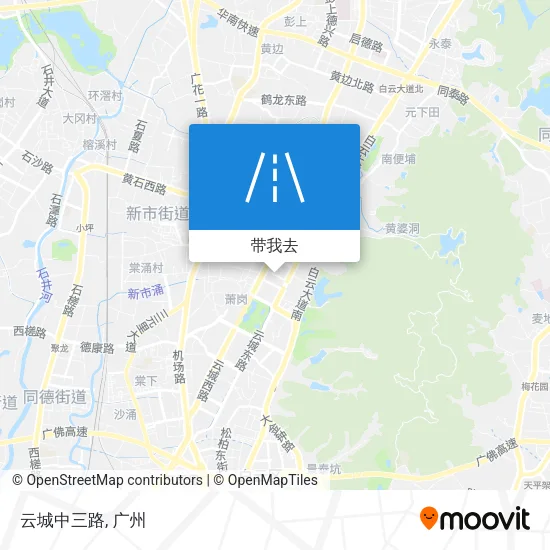 云城中三路地图