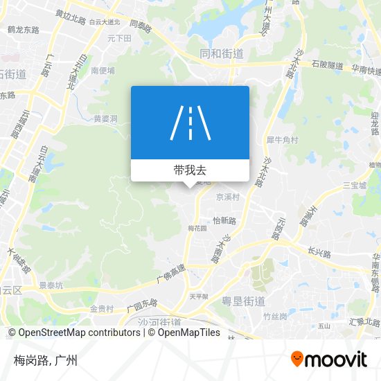 梅岗路地图