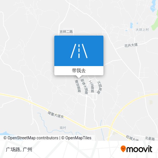 广场路地图