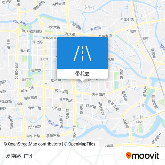 夏南路地图
