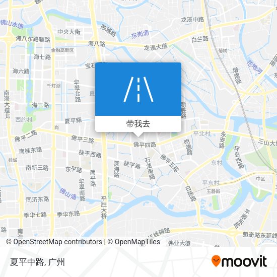 夏平中路地图