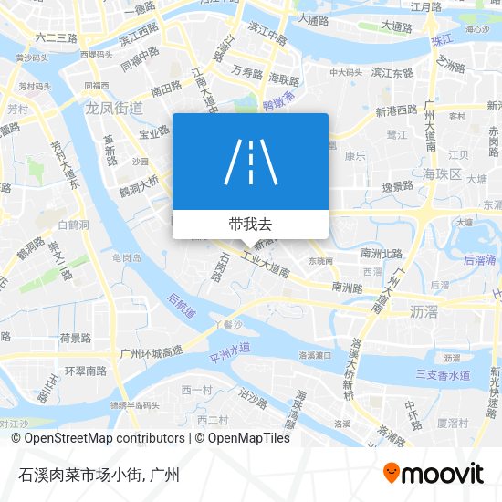 石溪肉菜市场小街地图