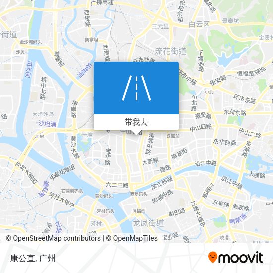 康公直地图